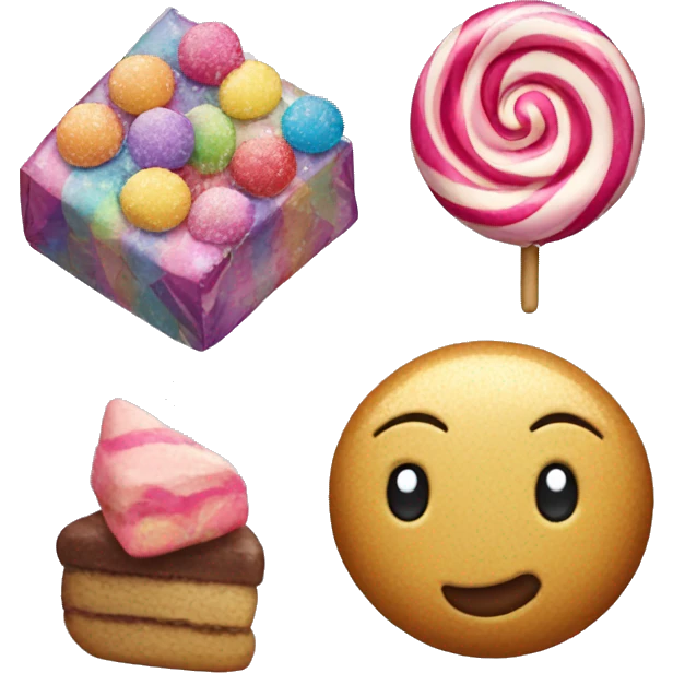 New Year's toys sweets emoji
