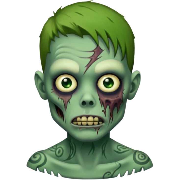 tattooed zombie emoji