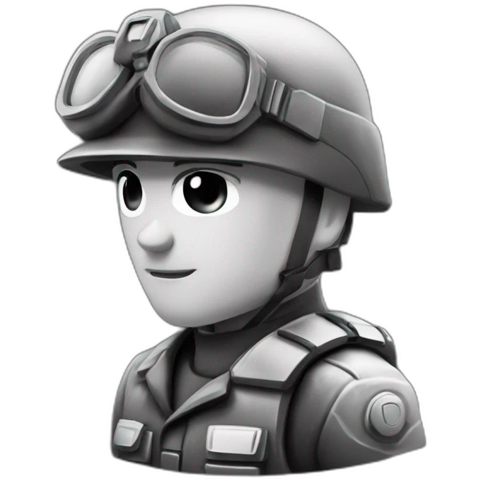 Noir sur un char d’assaut emoji
