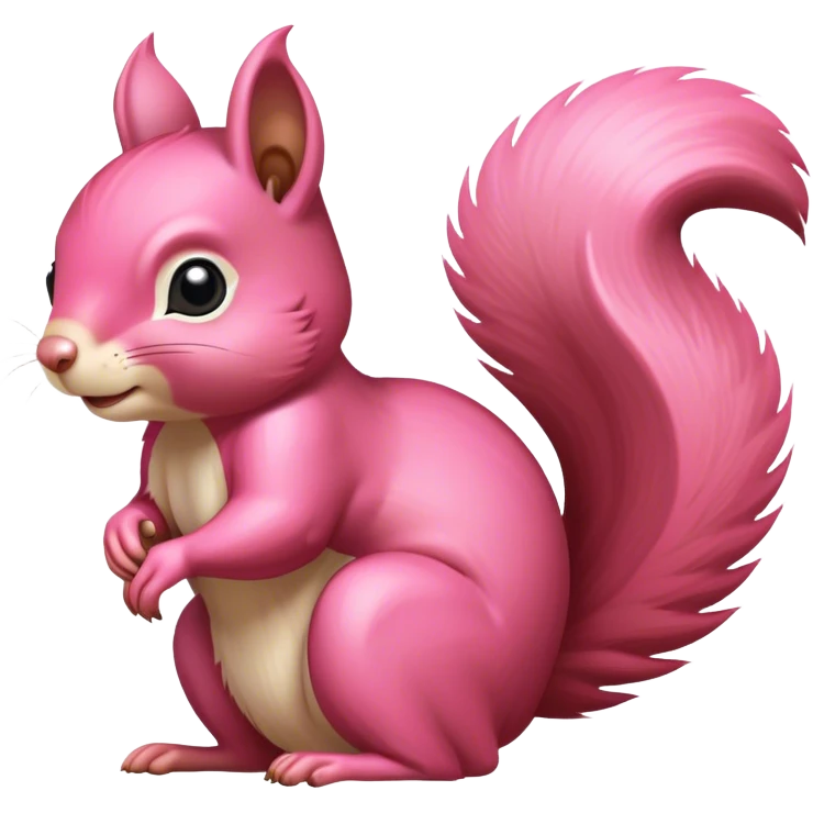 Pink squirrel emoji