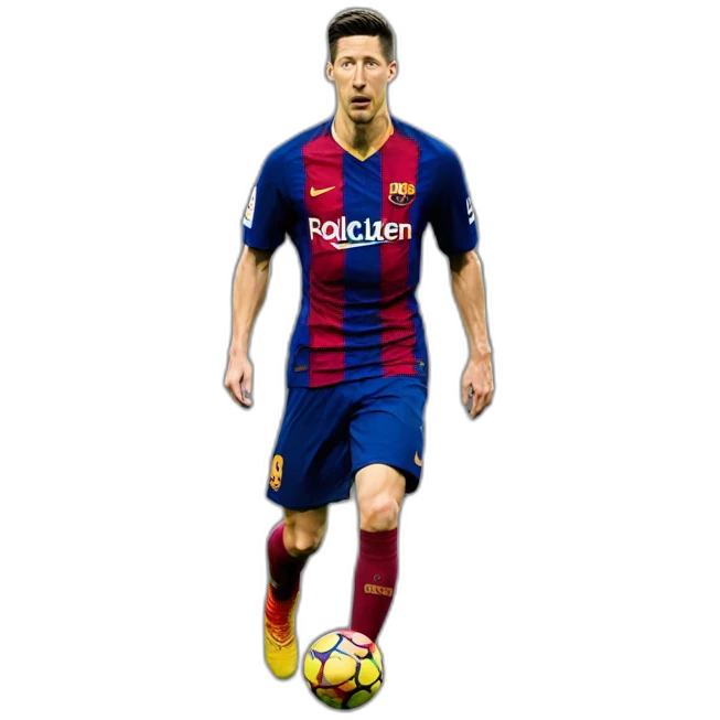 Lewandowski foot Barcelona emoji