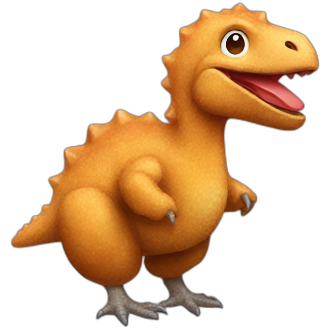 dinosaur chicken nugget emoji