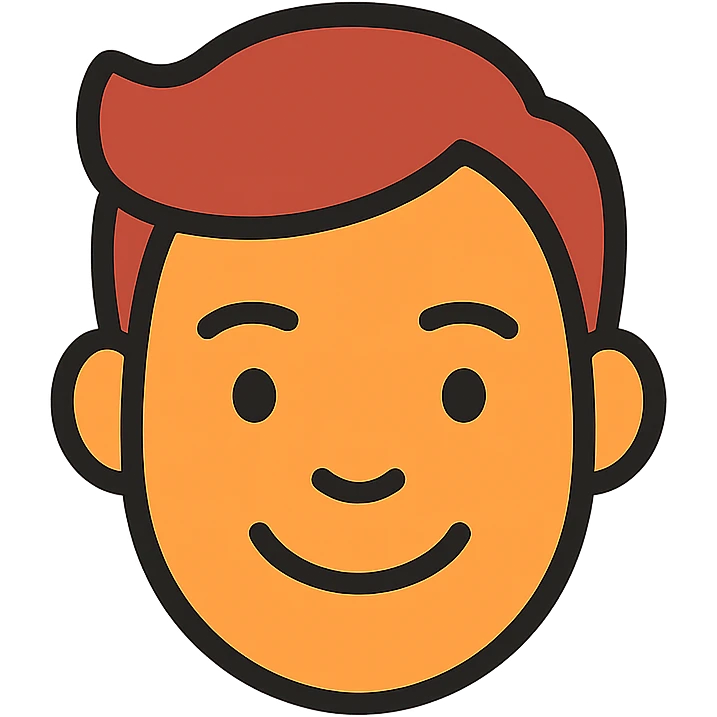 friendly male face smiling emoji