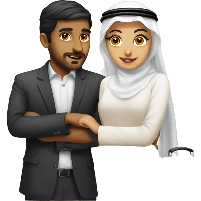 A cheating boyfriend with Emirati emoji