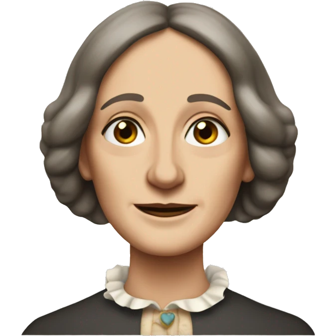 George Eliot (real name Mary Ann Evans) british writer emoji