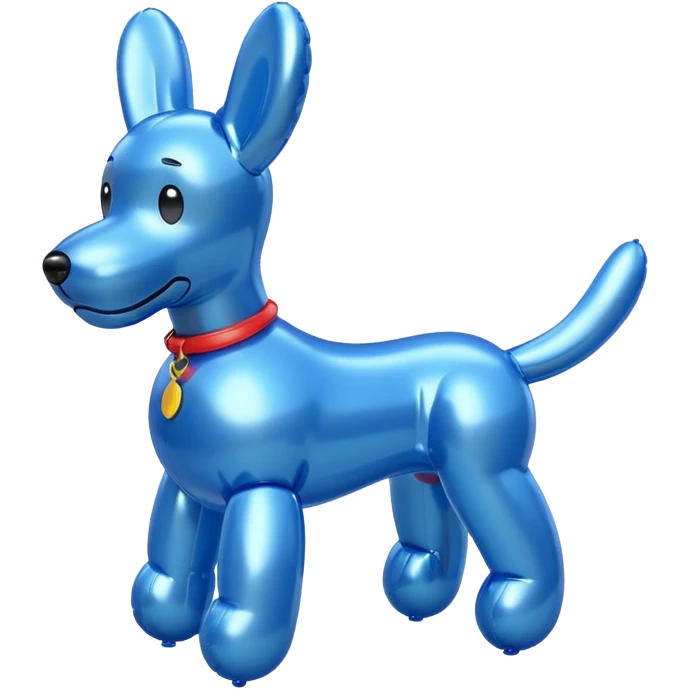 Blue balloon dog emoji