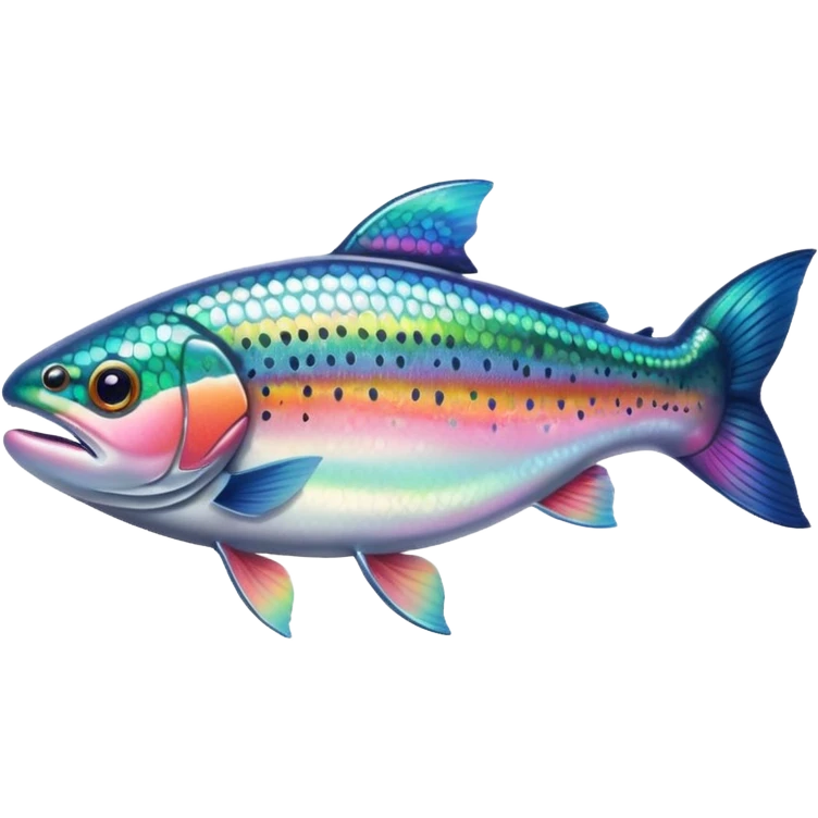 Rainbow trout fish emoji