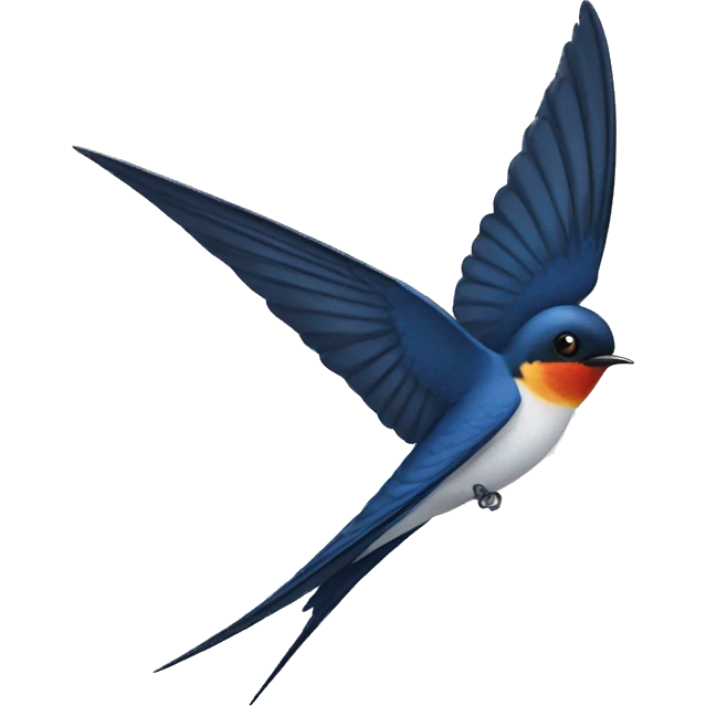 swallow bird tail emoji