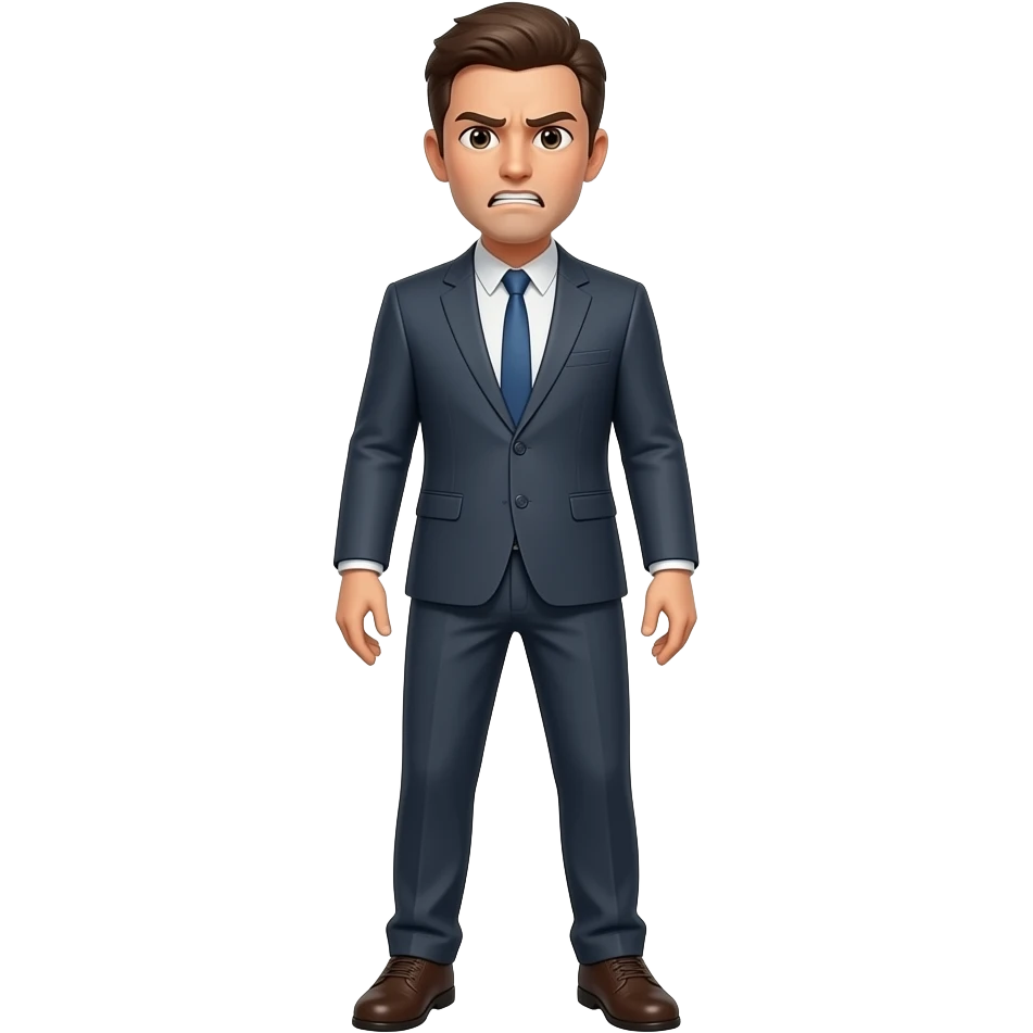 full size frustrated man. I want it faceless gender neutral emoji