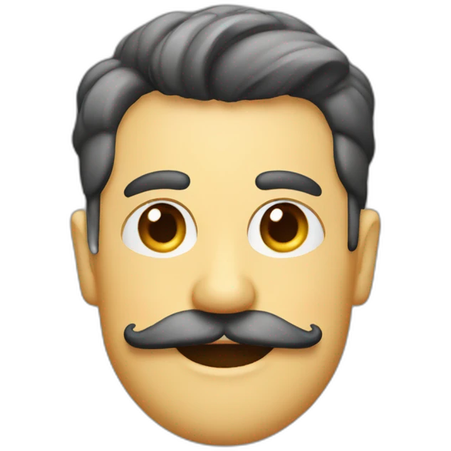 🥸 with half moustache emoji