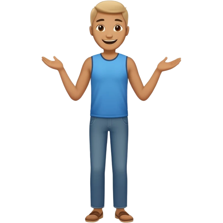 full body of happy man emoji