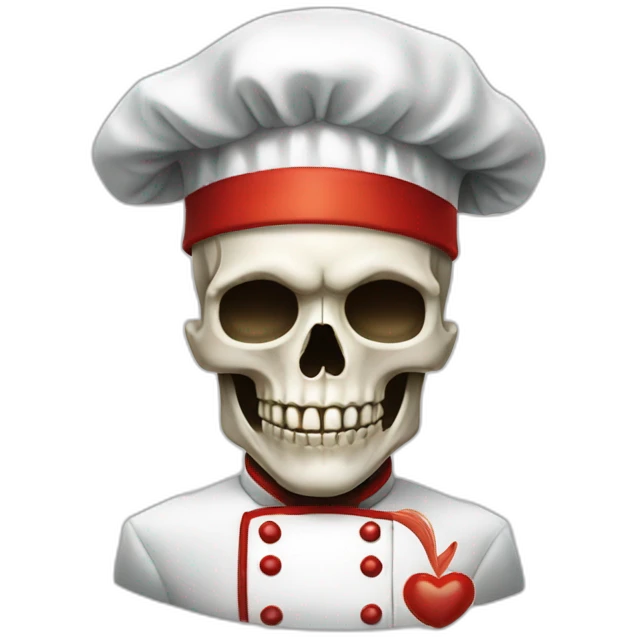 Skull Chef Kiss emoji