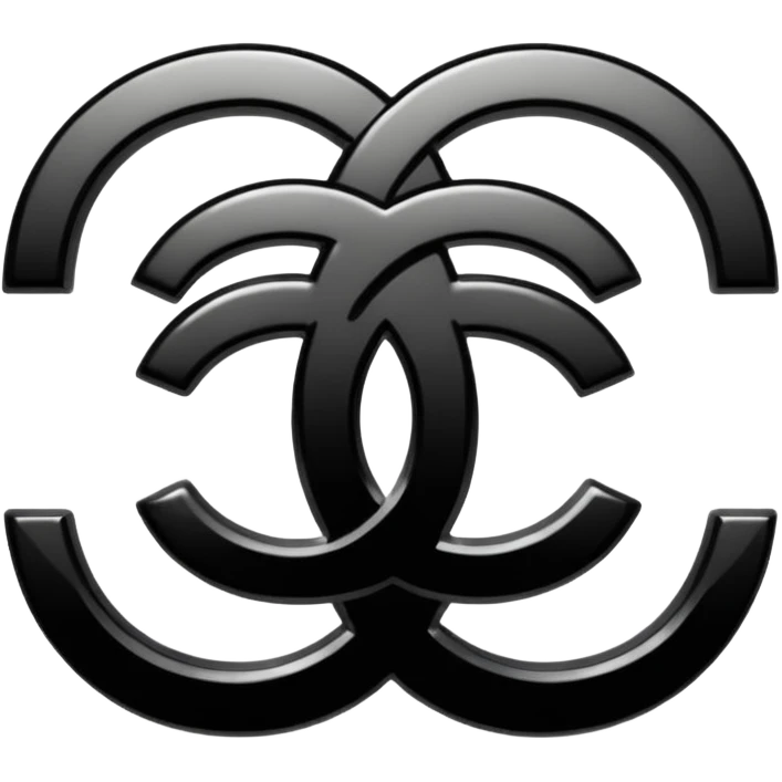 Chanel symbol black emoji