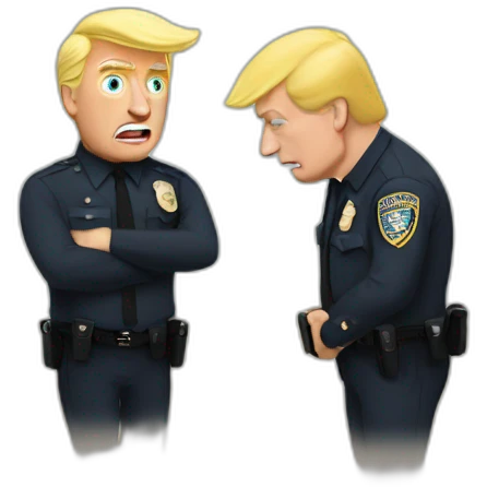 trump-getting-arrested emoji