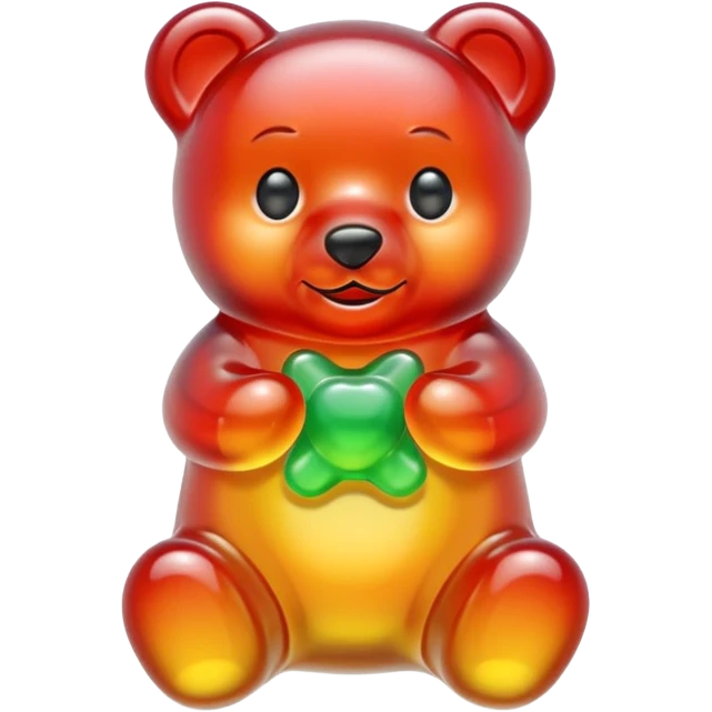 Gummy bear (multicolor) emoji