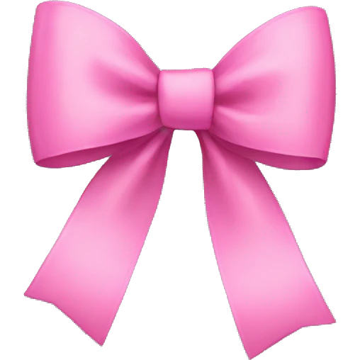 pink bow emoji