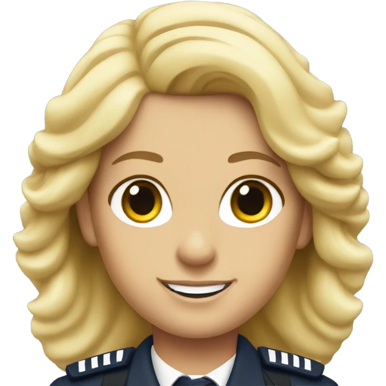 lufthansa and pilot and blonde hair emoji