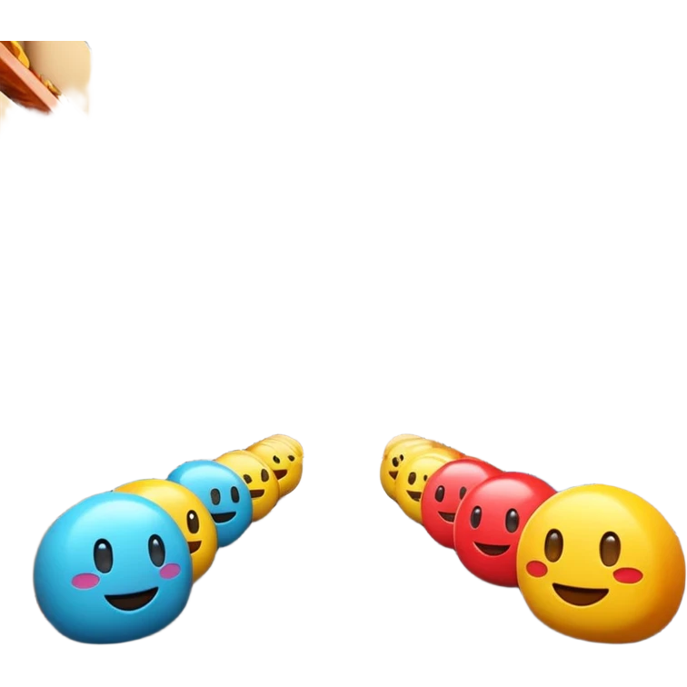 Warehouse interior designed in emoji style, 3D emoji aesthetic, bright colors, soft rounded shapes, simplified details, glossy plastic texture, clean environment, playful lighting, high resolution, sharp focus, vibrant, cartoon-like but rendered in 4K, studio quality. emoji