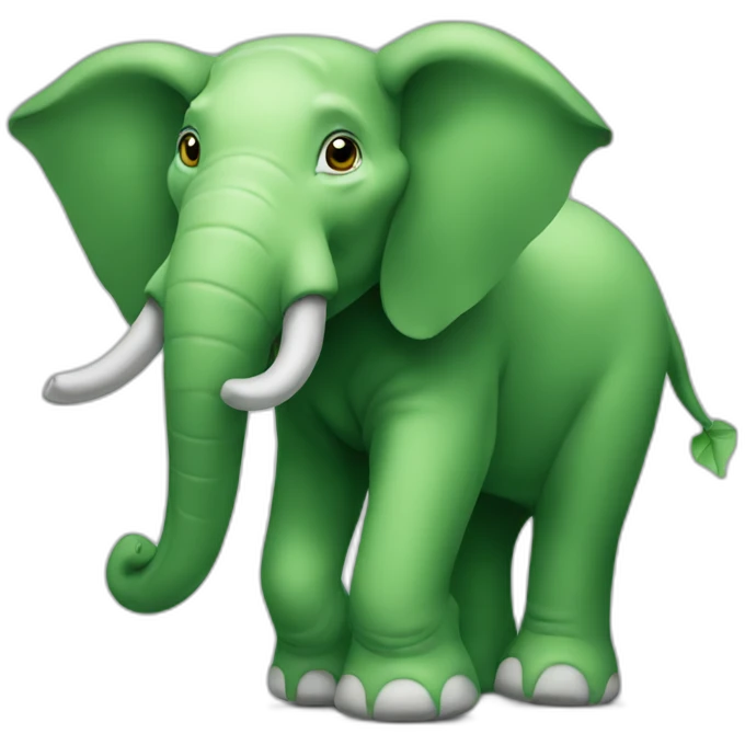 Green elephant emoji
