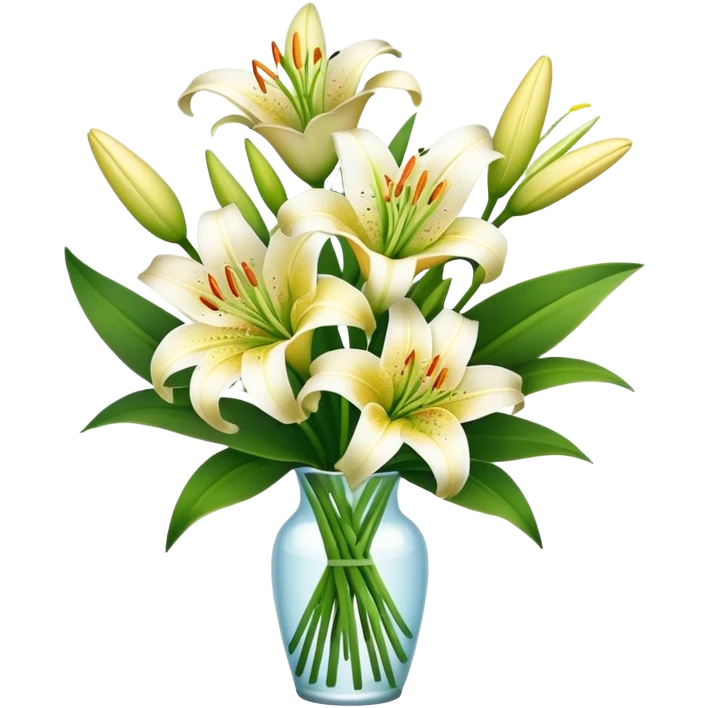 Star dazing lily bouquet emoji