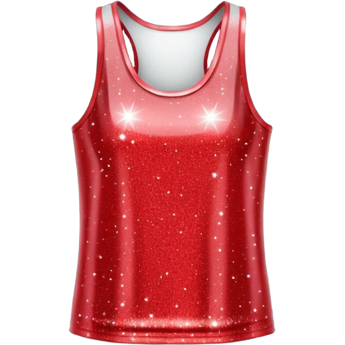 red glitter tank emoji