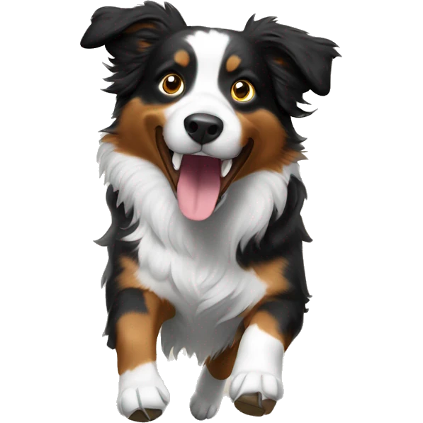 Anvil with Jumping Australian shepherd  emoji