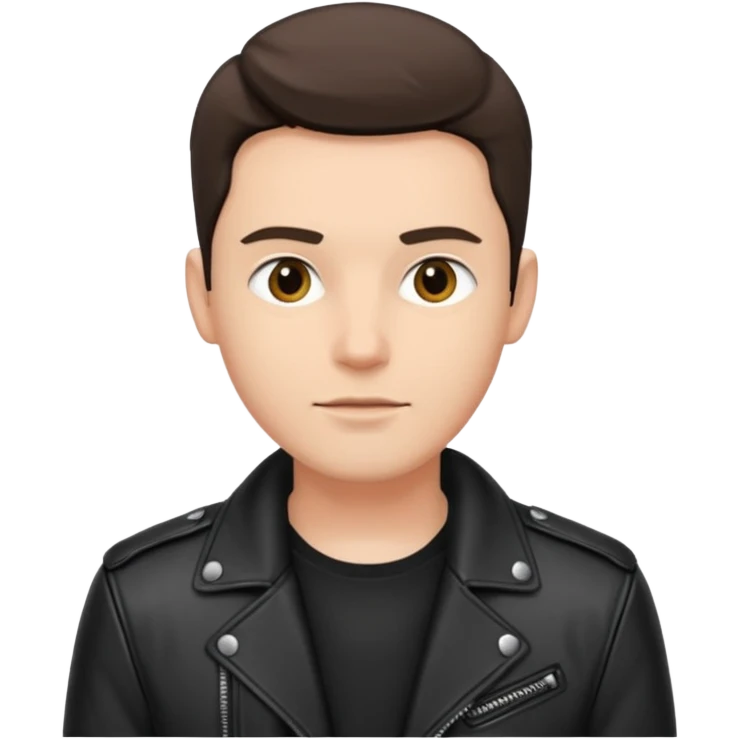 I want a black plain leather jacket emoji men emoji