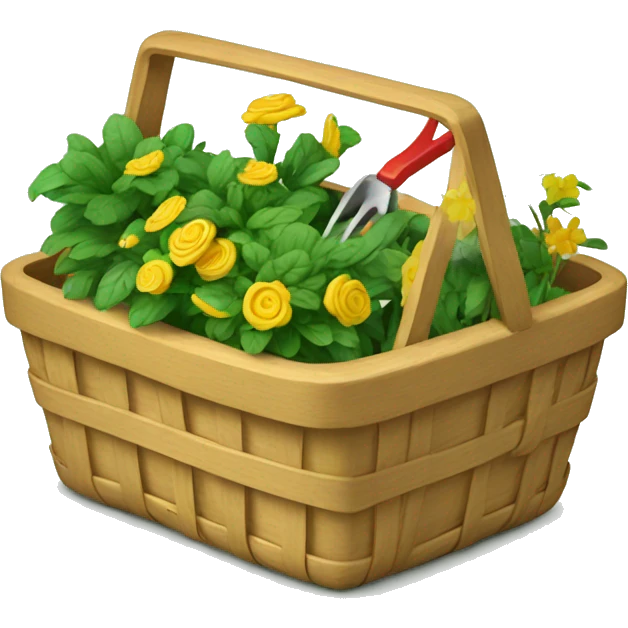 gardening basket emoji