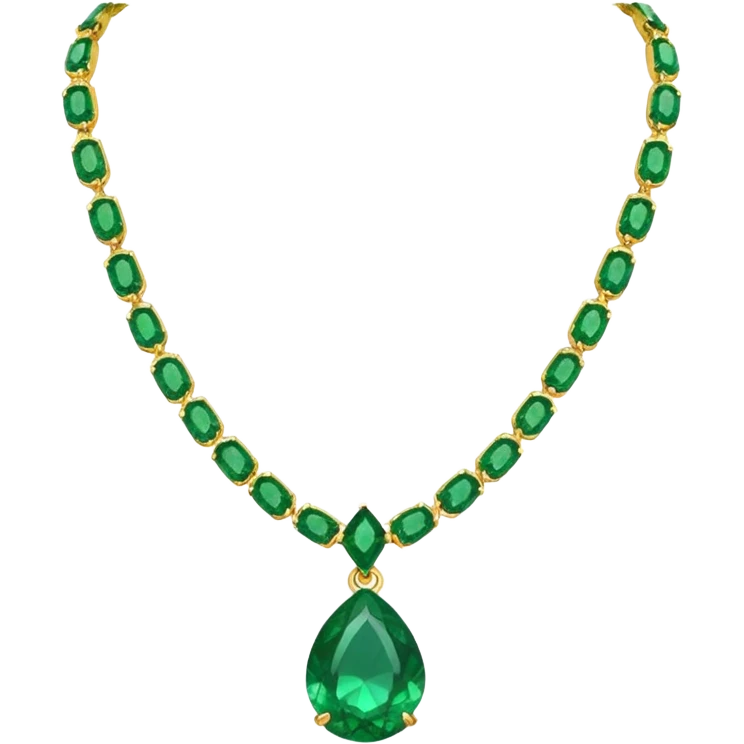emerald necklace emoji
