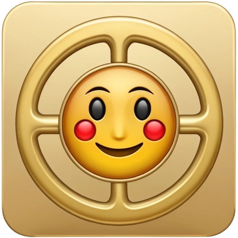 chakana symbol, extremely simple, no shading, no gradients, apple emoji style emoji