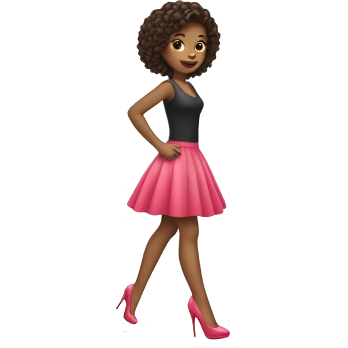 Girl on high heels emoji