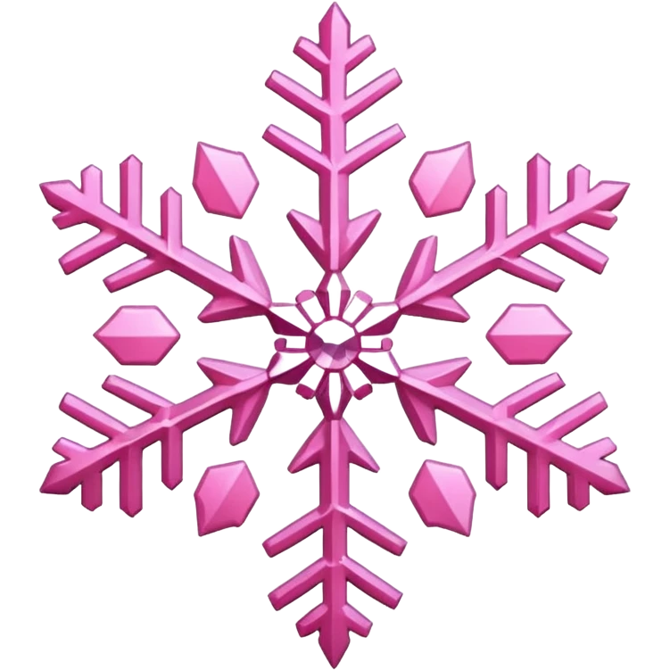 Pink snowflake  emoji