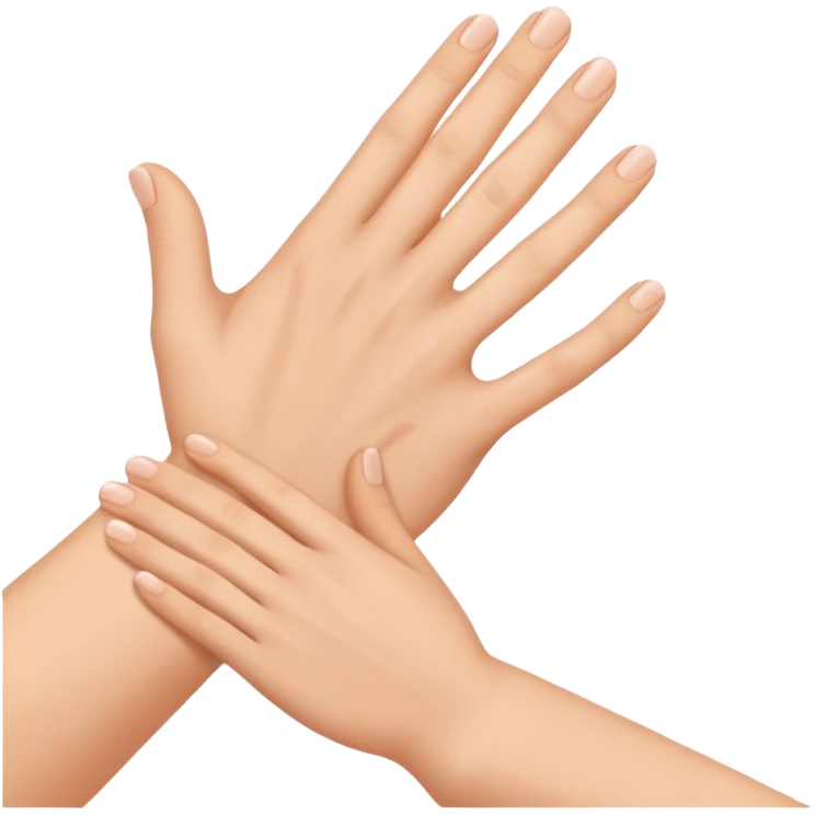 Hand on shoulder emoji