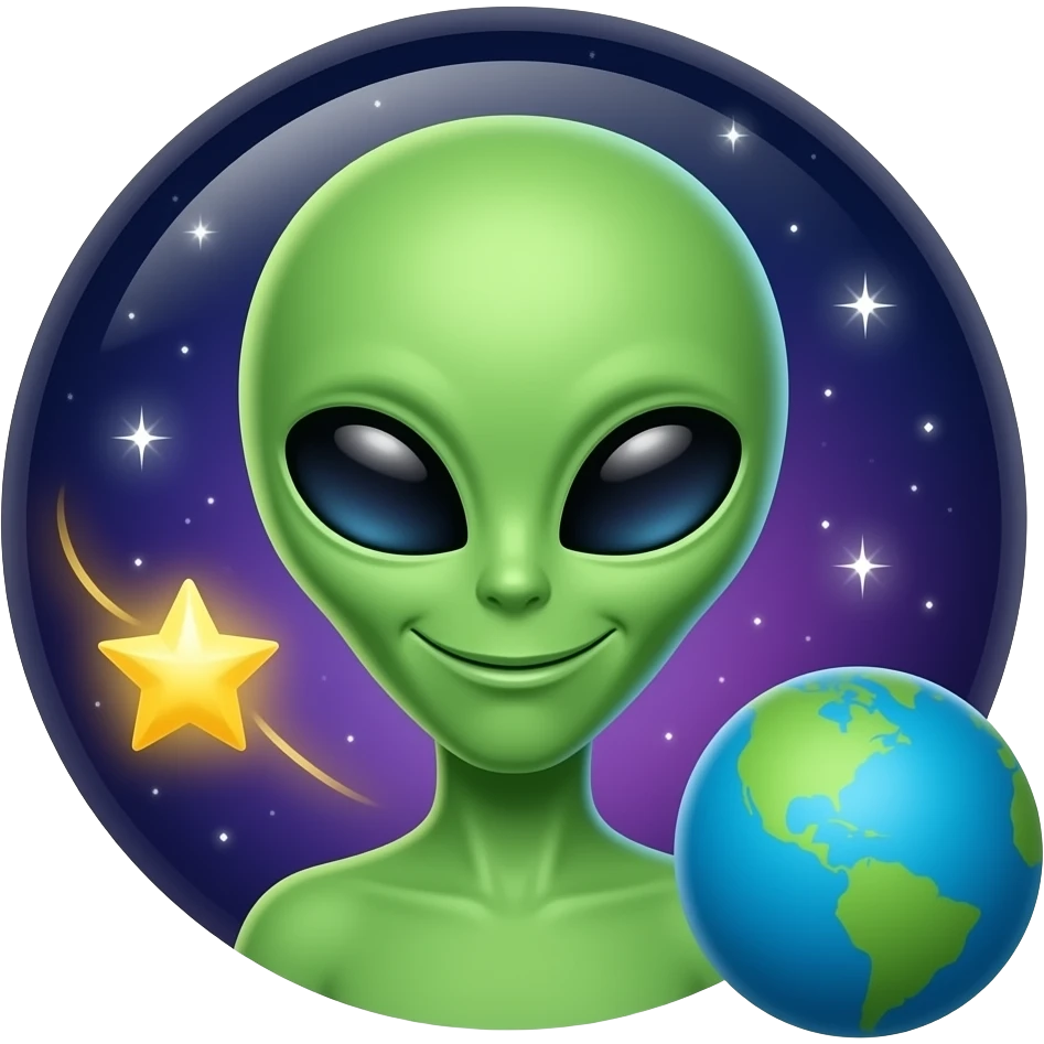 🌌👽🙂🌠🌏 emoji