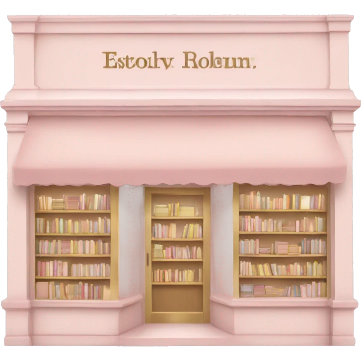 Light pink and beige aesthetic Bookshop emoji