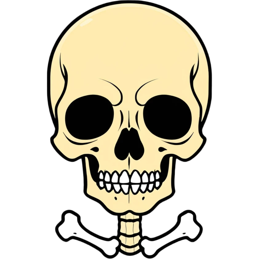 zombie emoji, half-decayed face, exposed bone emoji