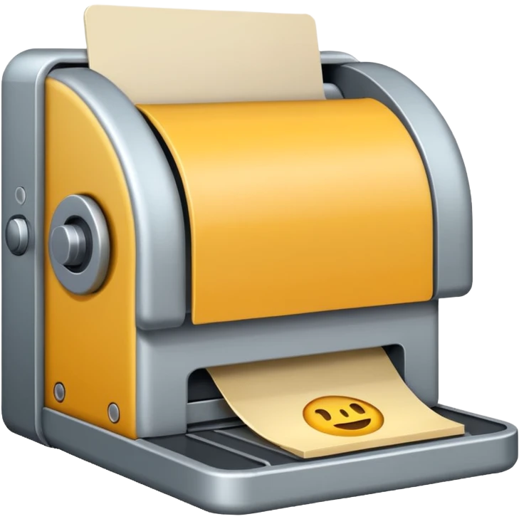 Máquina de cartão emoji