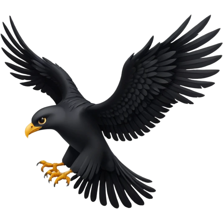 Black wings emoji