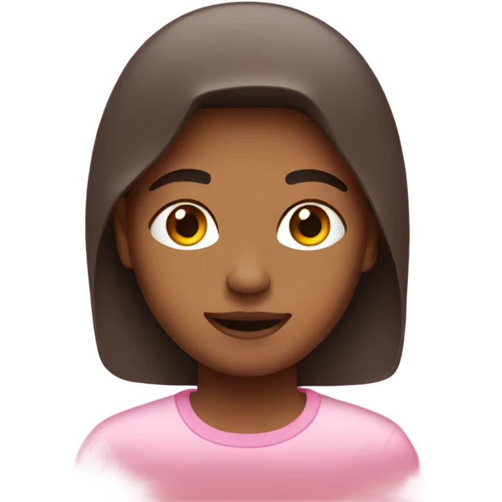Pink mood emoji