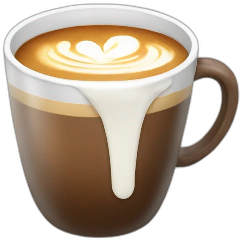 Coffee with milk emoji
