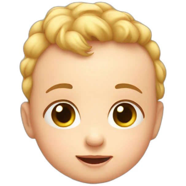 Baby saying hello emoji