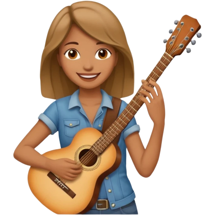woman Street Musician emoji