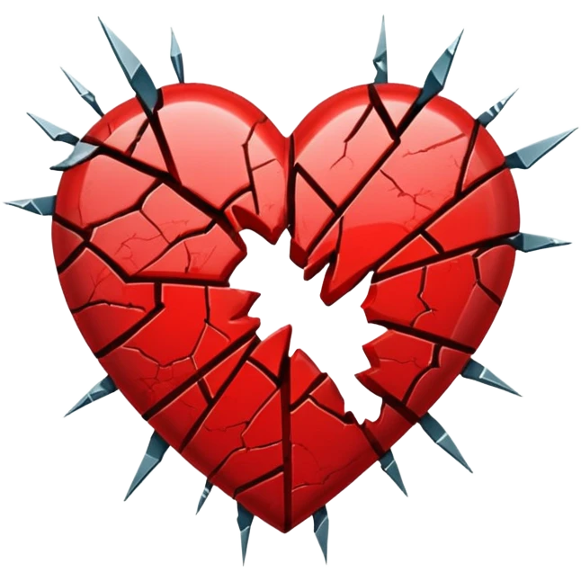 shattered heart emoji