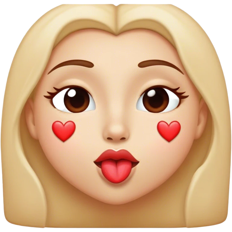 kiss face with heart eyes emoji