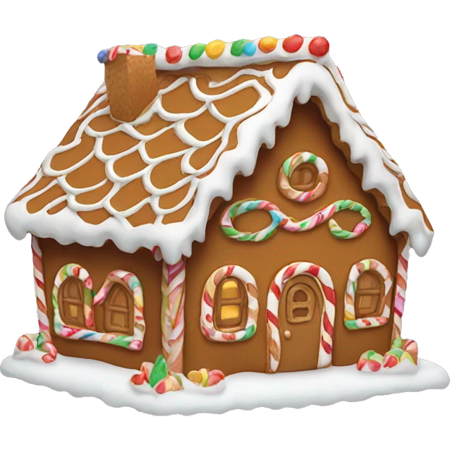 Gingerbread house emoji