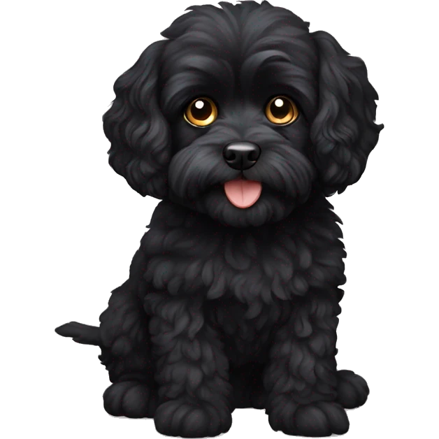 Black cavoodle  emoji