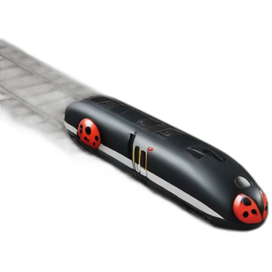 ladybug bullet train emoji