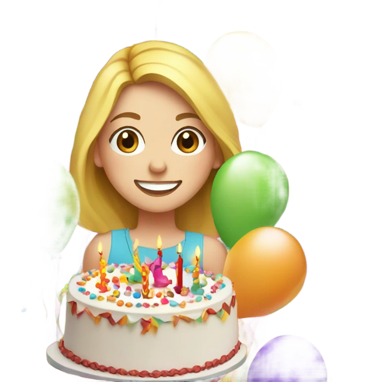 Happy birthday white girl emoji