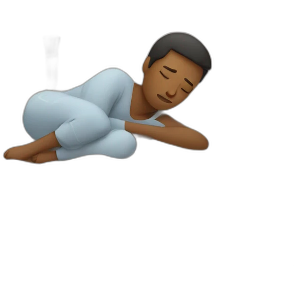 tired person in bed emoji