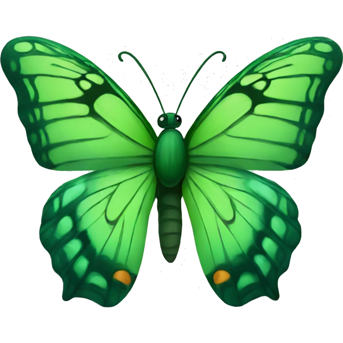 Green butterfly emoji